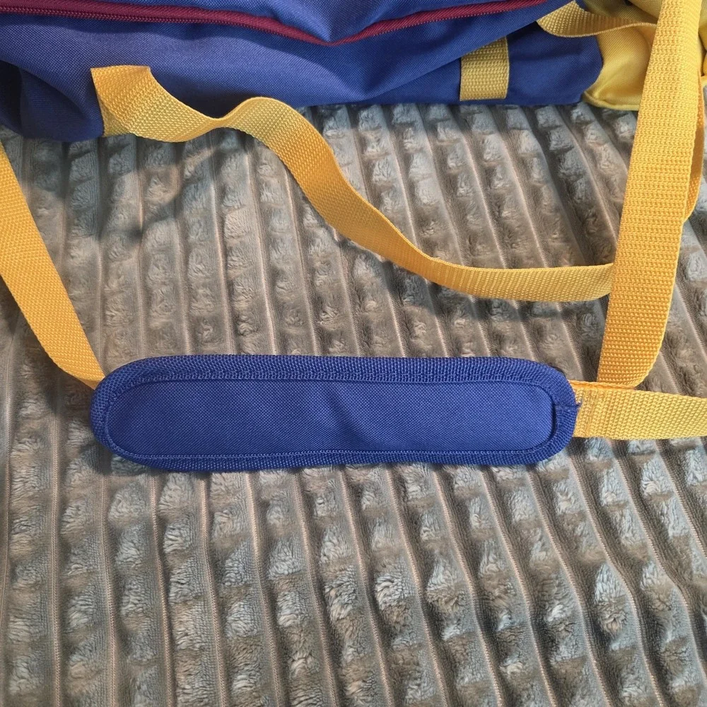 Disney Cruise Line DCL Duffel Bag Travel Carry On Luggage Blue Yellow Mickey